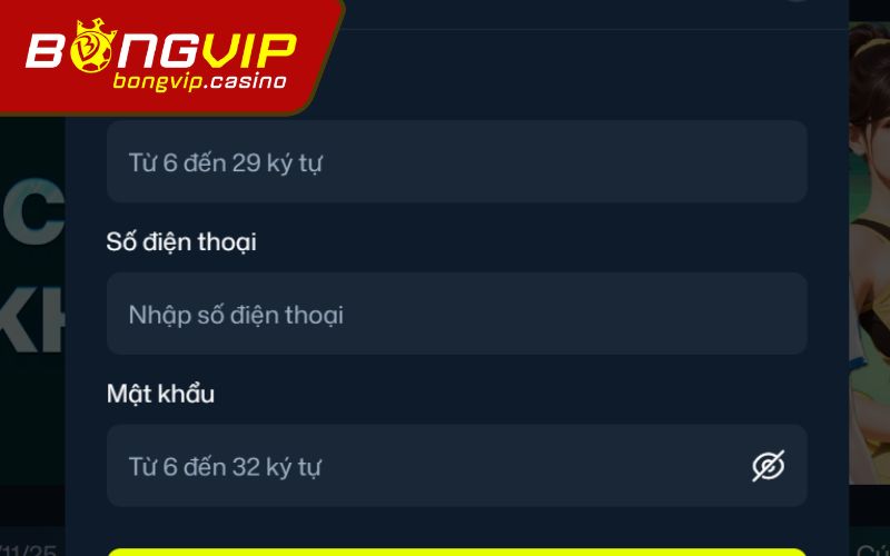 Các bước đăng ký trên website