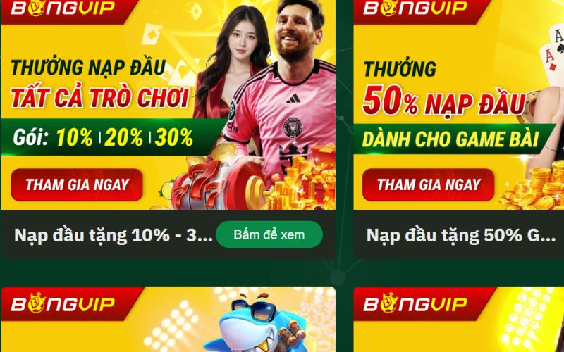 Ưu đãi đặc sắc và khuyến mãi hấp dẫn từ Bongvip